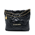 chanel-medium-22-bag-white-letter-shiny-calfskin-black-ghw-microchip