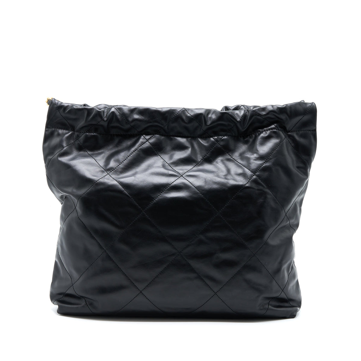 chanel-medium-22-bag-white-letter-shiny-calfskin-black-ghw-microchip