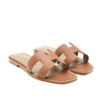 hermes-oran-sandals-gold-size-36