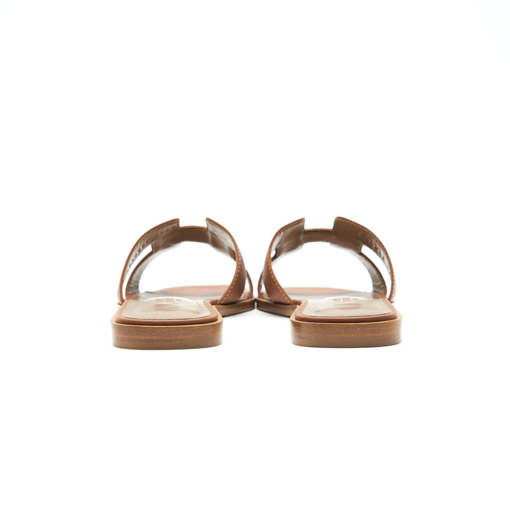 hermes-oran-sandals-gold-size-36