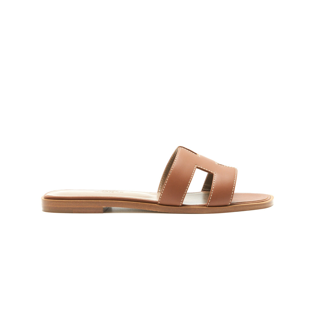 hermes-oran-sandals-gold-size-36