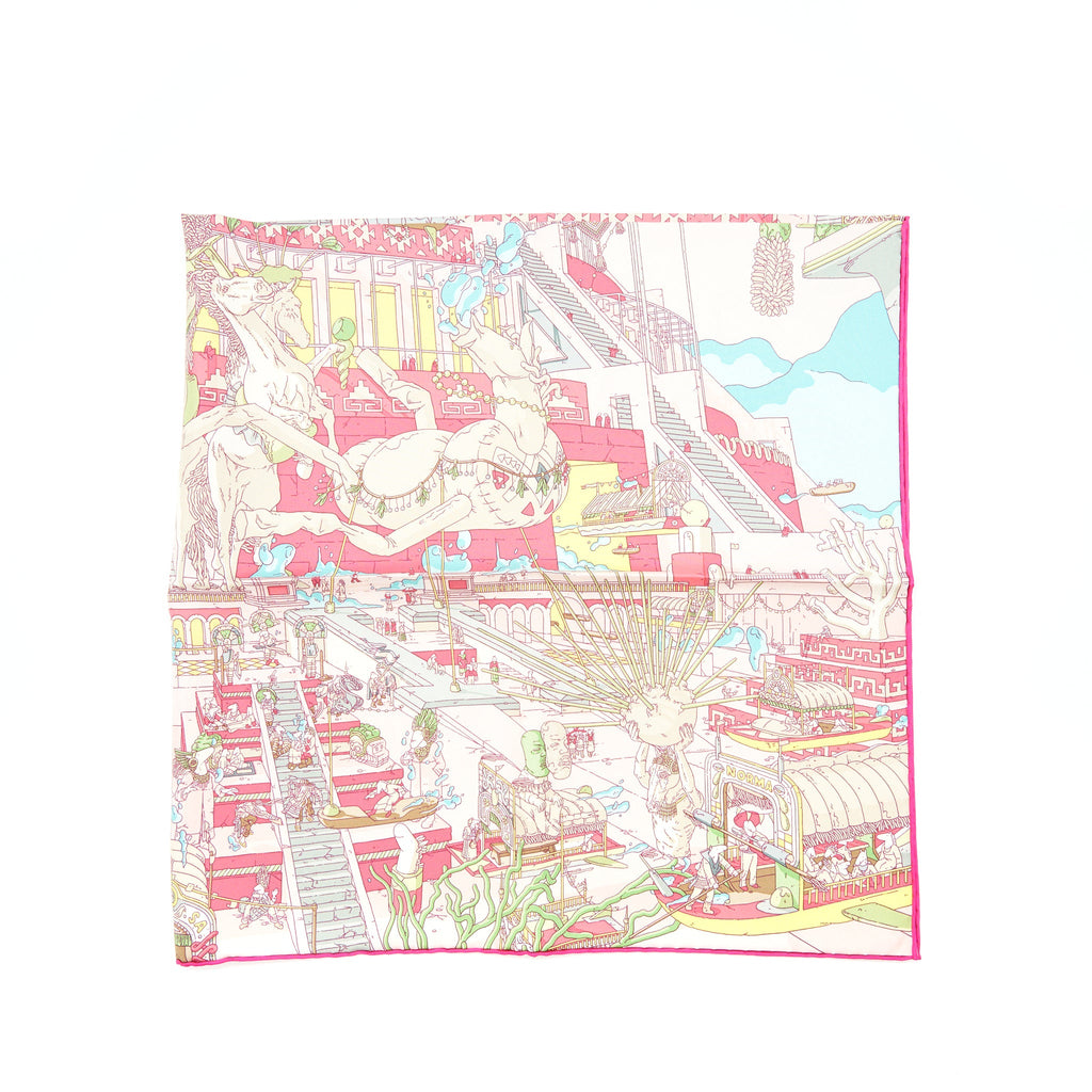 hermes-silk-scarf-legende-du-cheval-a-plumes