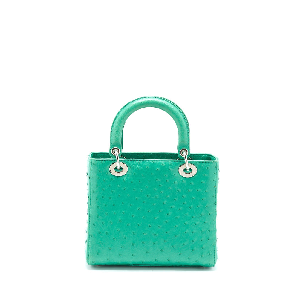 copy-of-dior-medium-lady-dior-ostrich-green-shw