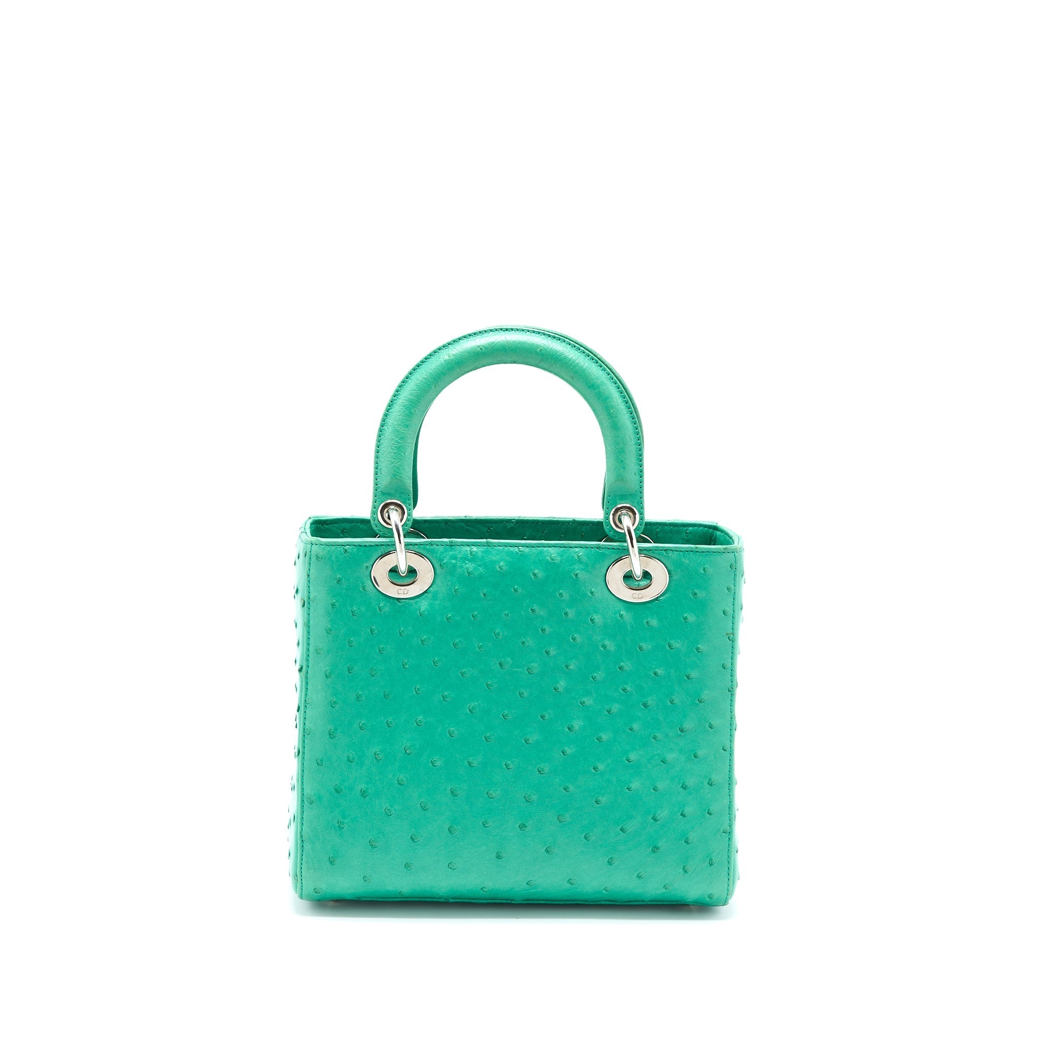 copy-of-dior-medium-lady-dior-ostrich-green-shw