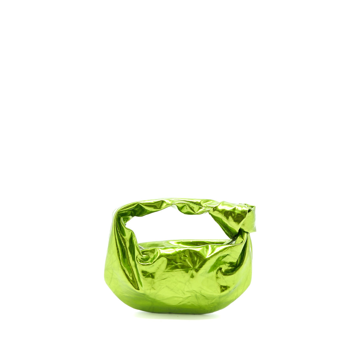 bottega-veneta-mini-jodie-knotted-metallic-green-shw