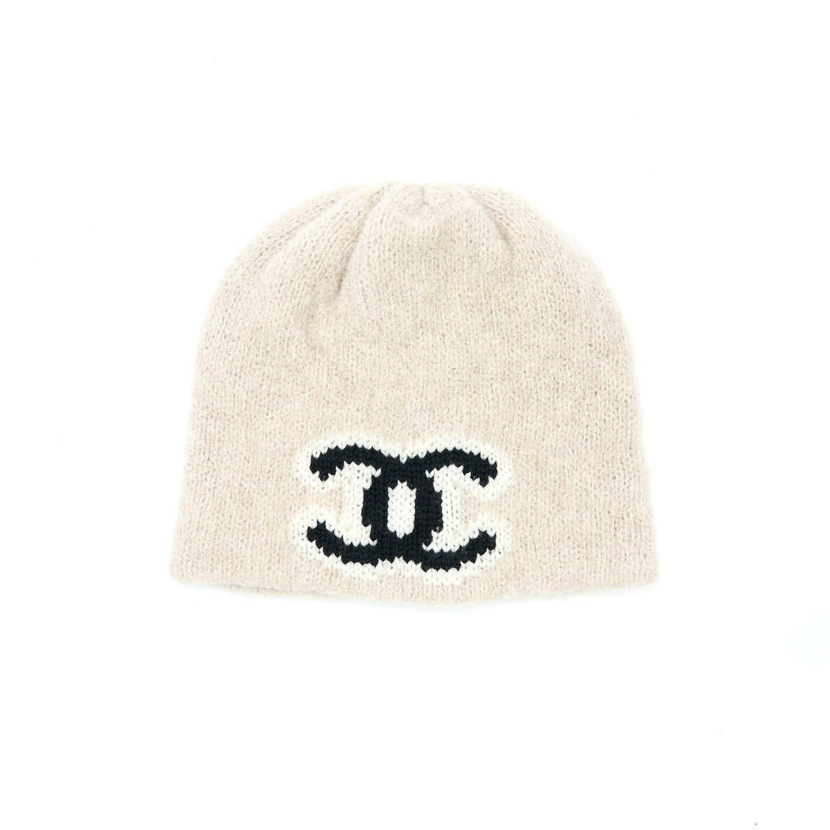 chanel-22b-cashmere-hat-beige-black-white