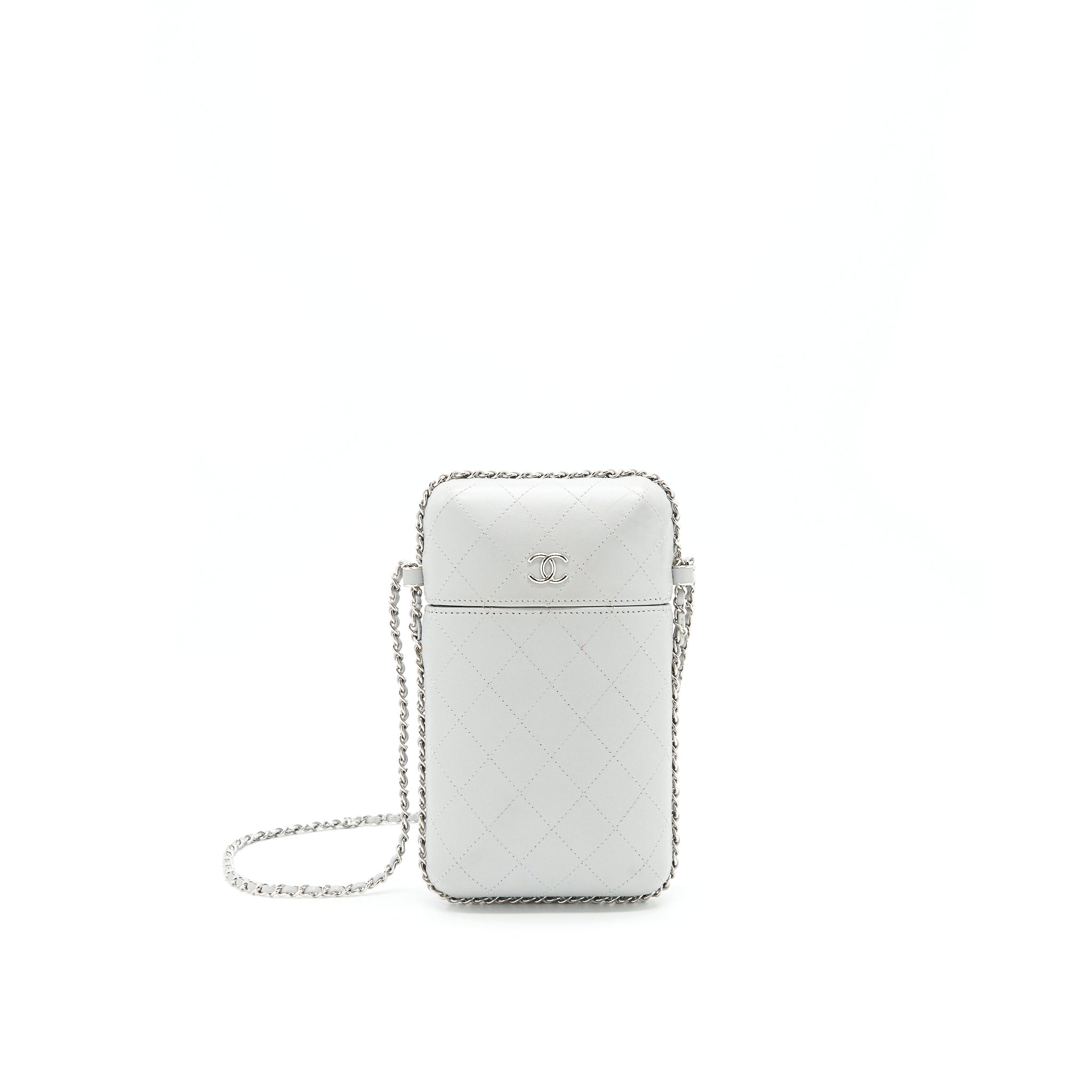 chanel-grey-vanity-case-for-phone-with-chain