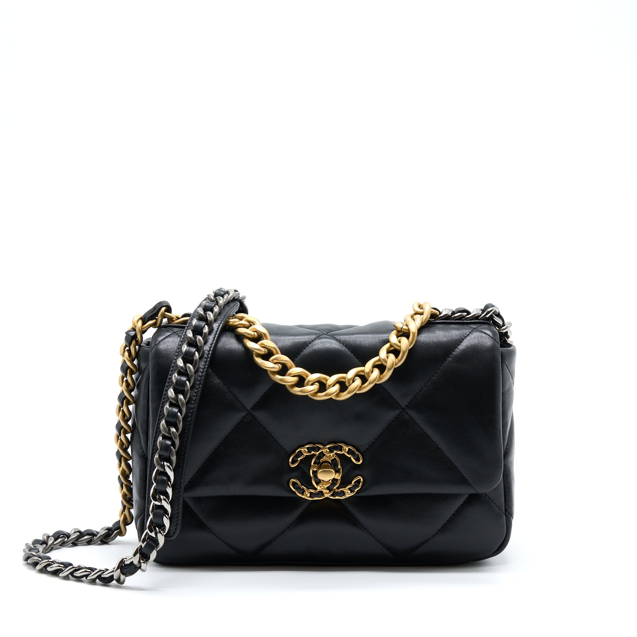 chanel-small-19-bag-lambskin-black-with-multicolour-hardware-microchip-1
