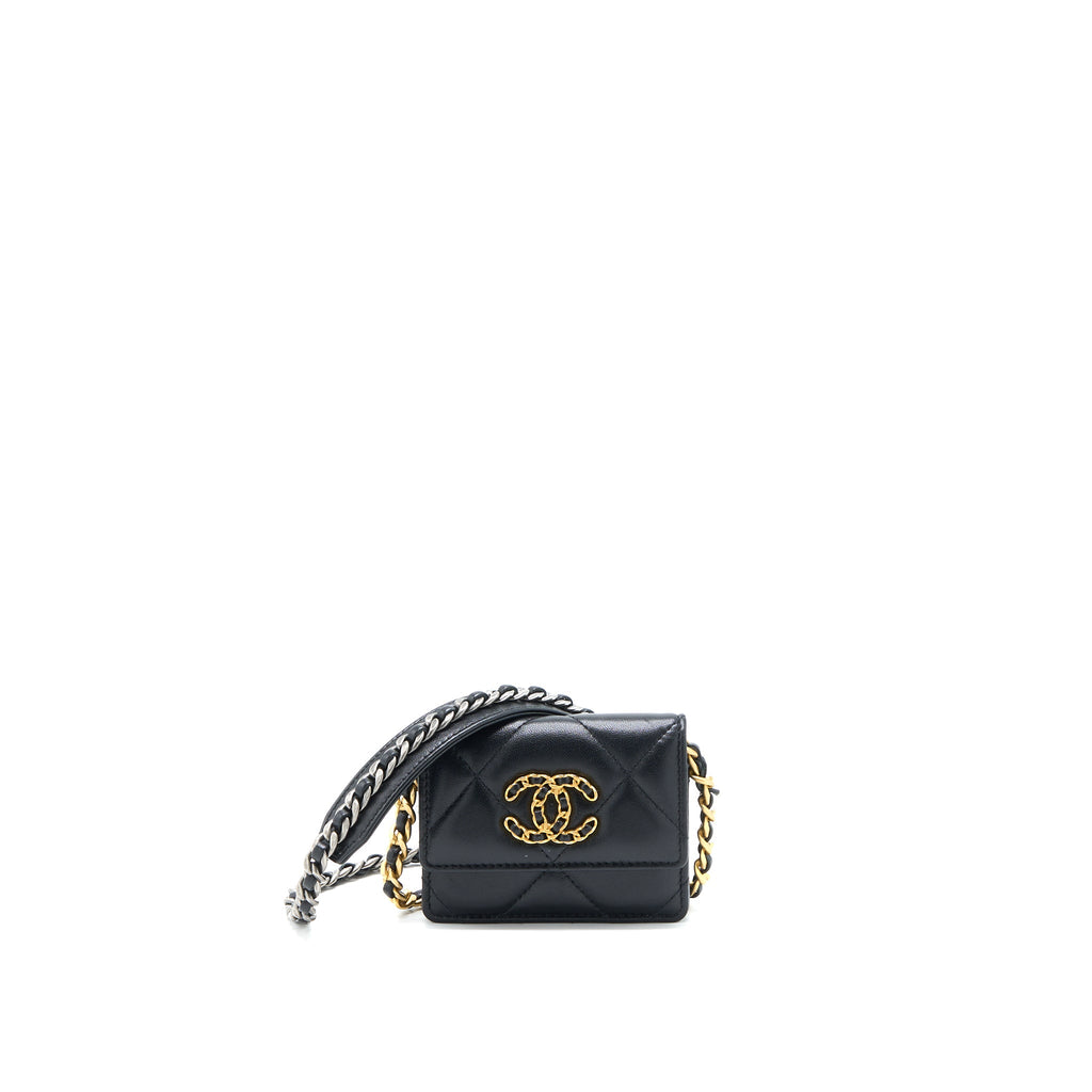 chanel-19-flap-card-holder-with-chain-black-multicolor-hardware