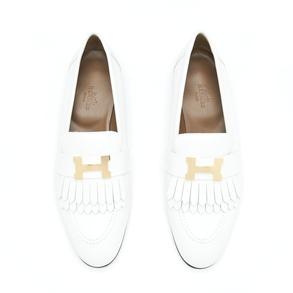 hermes-size-37-royal-loafer-white-ghw-1