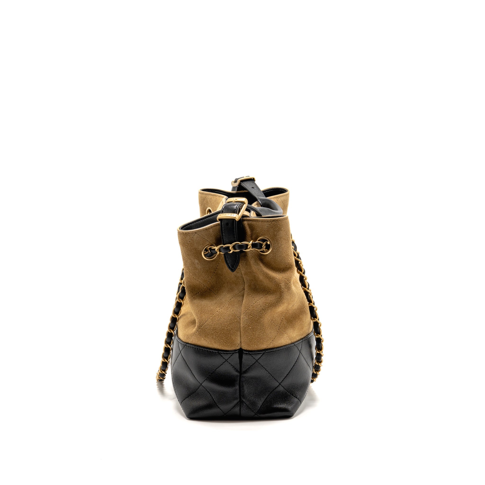 chanel-metiers-d-art-small-shopping-bag-suede-shiny-lambskin-beige-black-ghw-microchip
