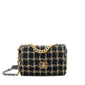 chanel-tweed-small-19-flap-bag-black-gold-with-gold-and-silver-hardware