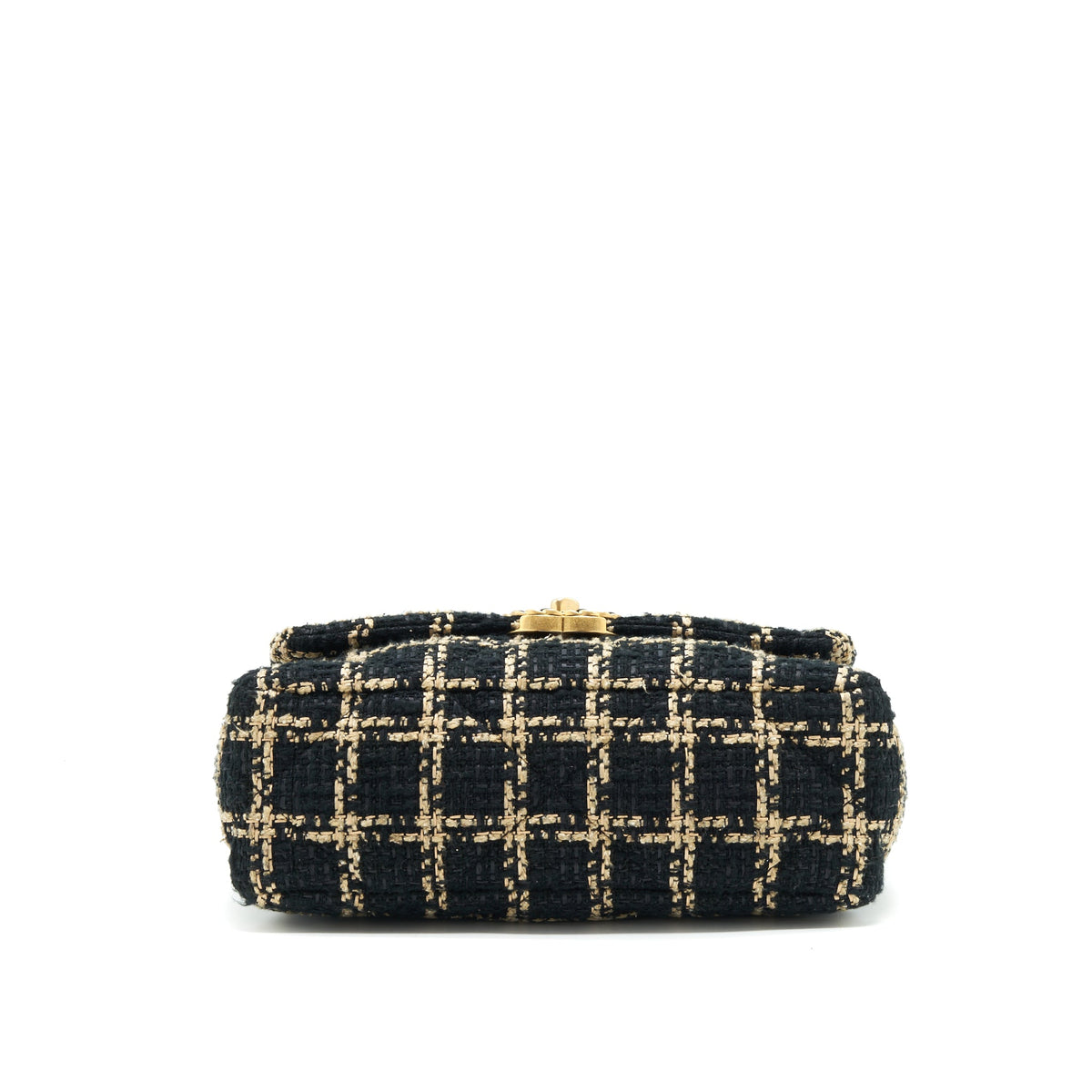 chanel-tweed-small-19-flap-bag-black-gold-with-gold-and-silver-hardware