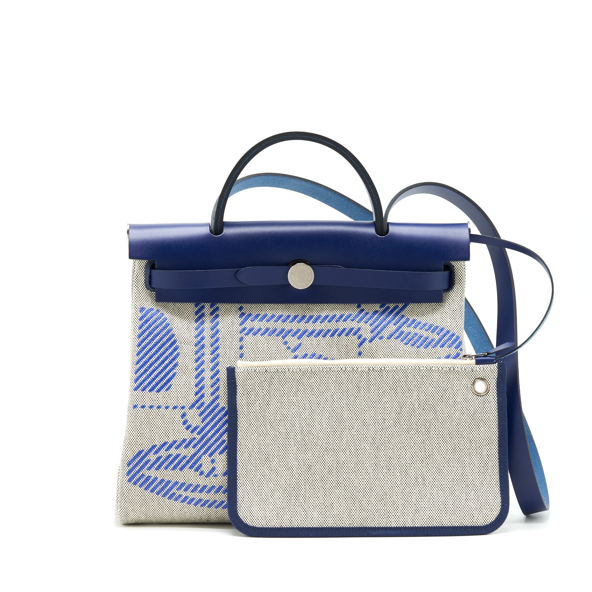 hermes-herbag-zip-31-toile-h-en-relief-brides-saphir