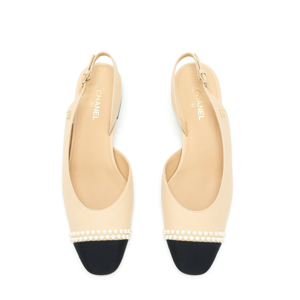 chanel-38-5c-slingback-flats-beige-with-pearls
