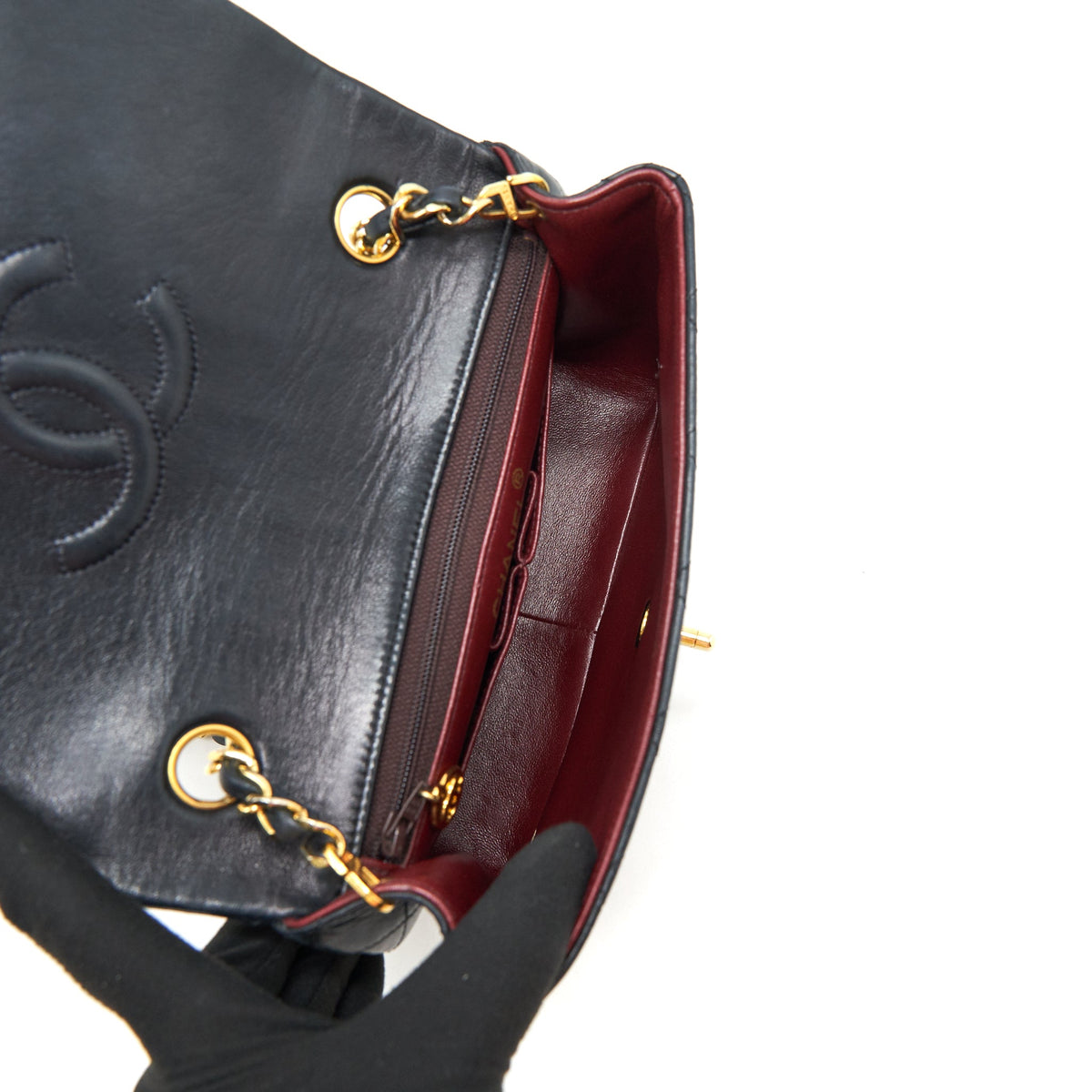 chanel-vintage-small-flap-bag-lambskin-black-ghw