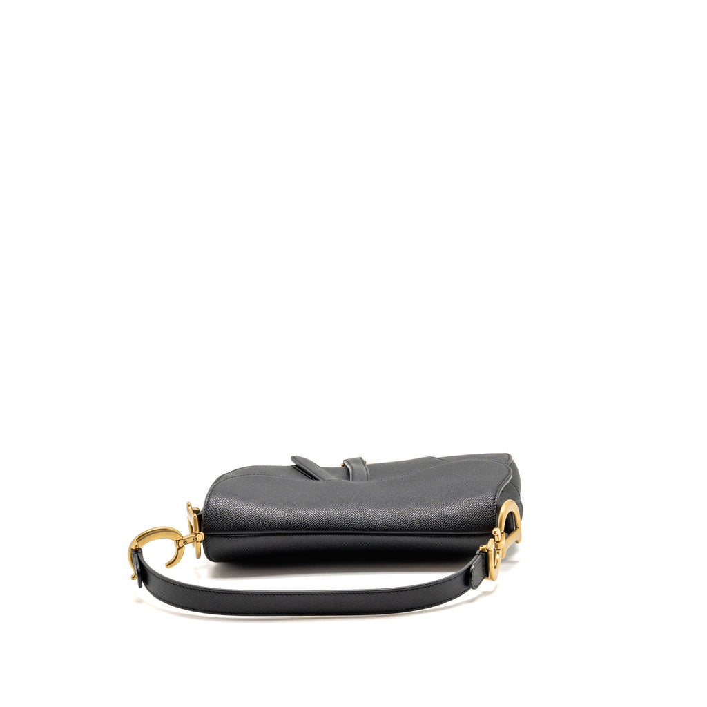 dior-medium-saddle-bag-grained-calfskin-black-ghw-2