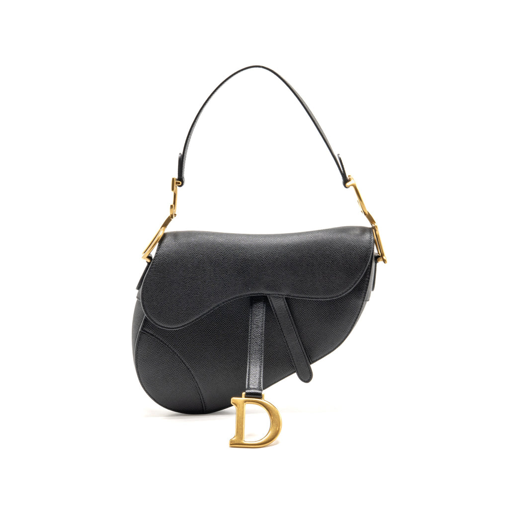dior-medium-saddle-bag-grained-calfskin-black-ghw-2
