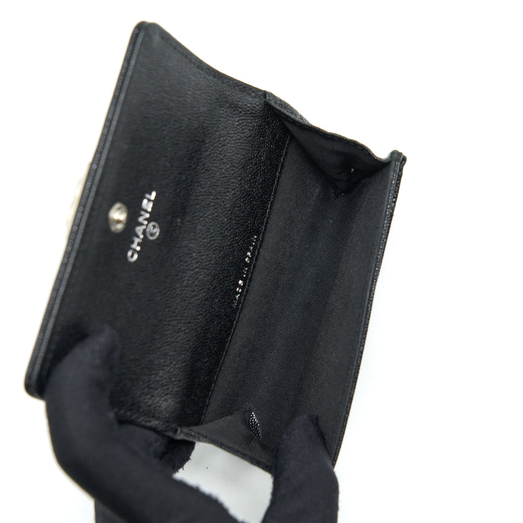 chanel-boy-card-holder-caviar-black-shw