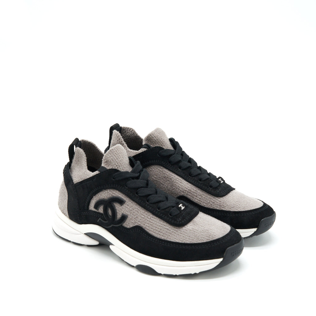chanel-size-37-women-s-sneakers-grey-black