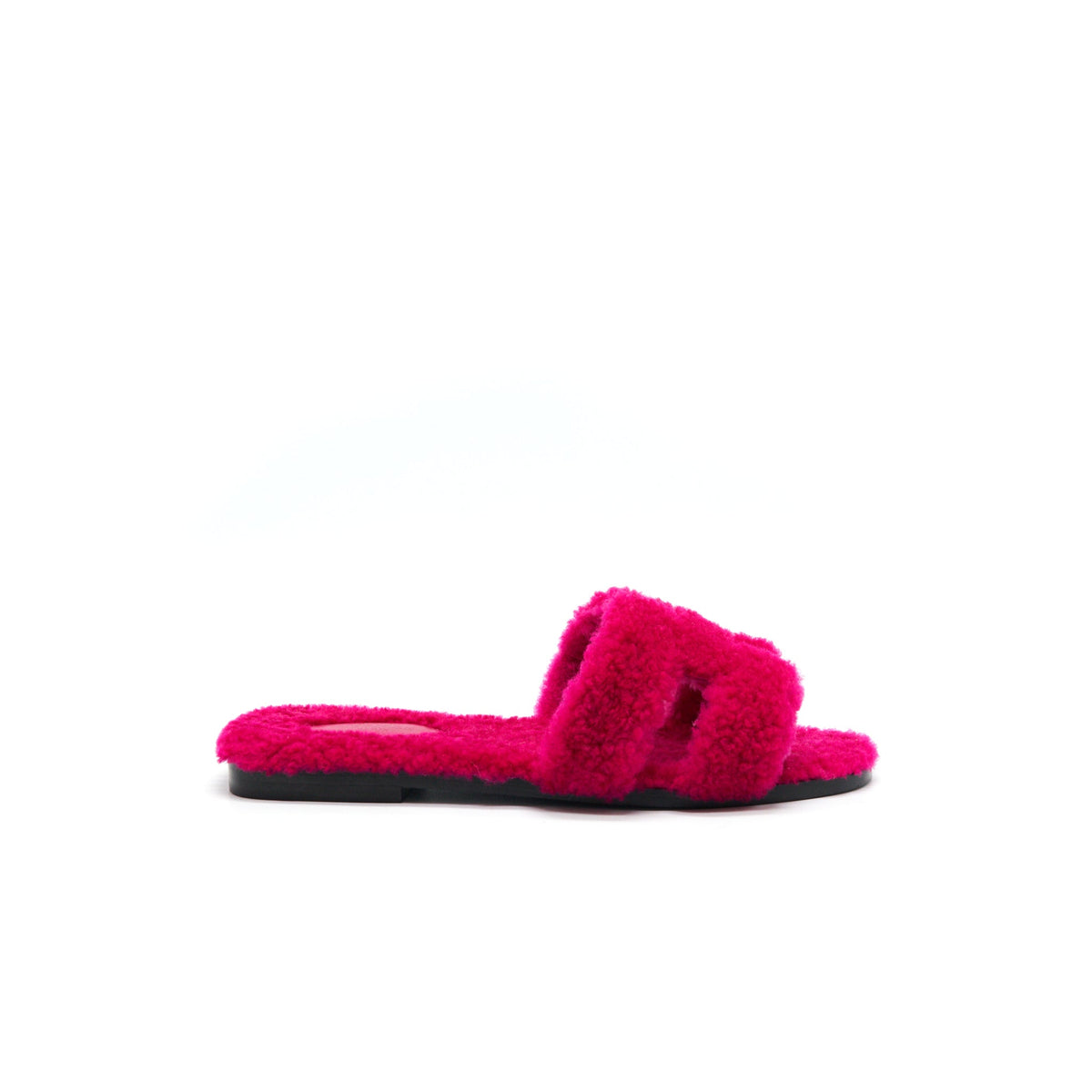 hermes-size-37-sandale-oran-peau-lainee-rose-fuchsia