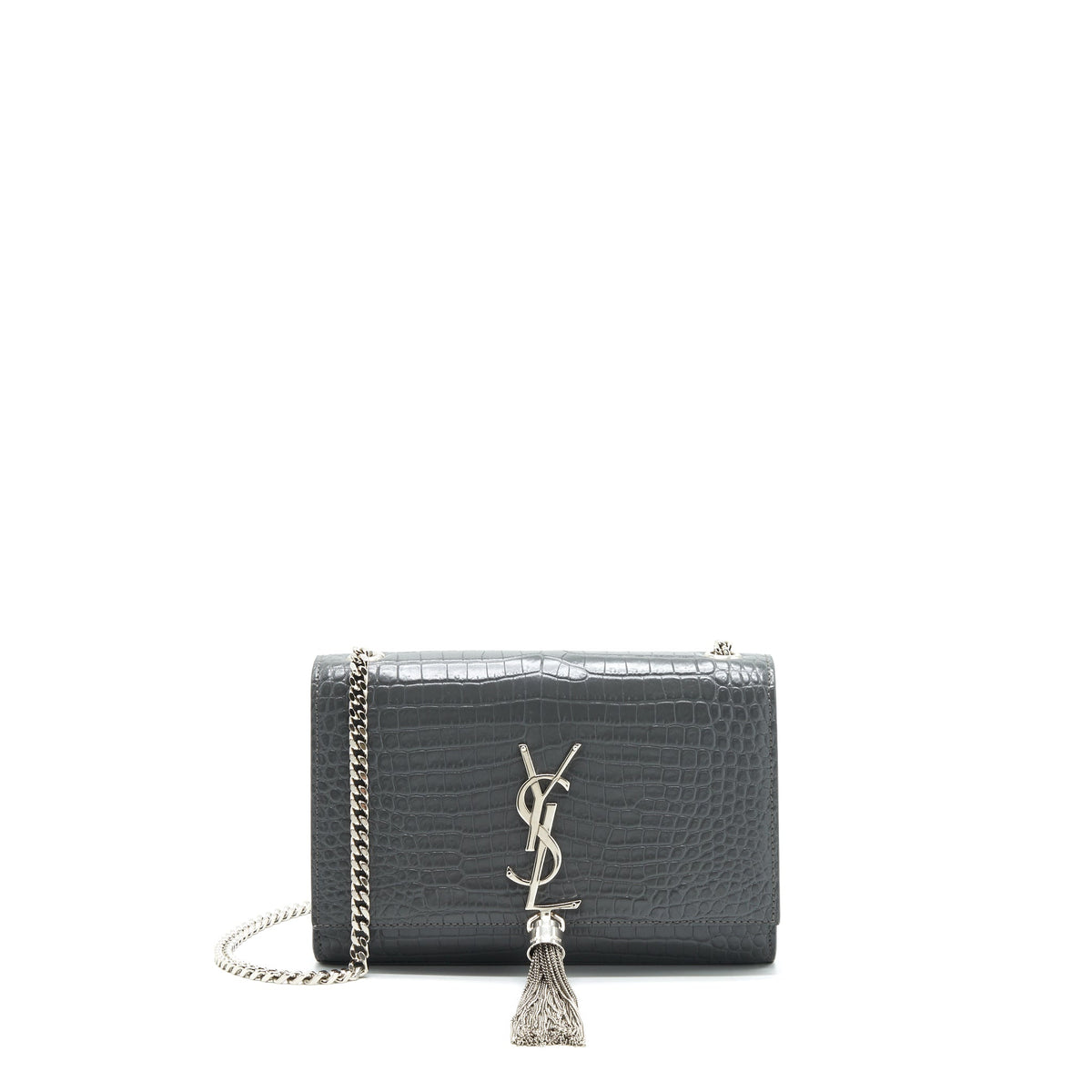 saint-laurent-small-kate-tassel-croc-embossed-calfskin-grey-shw