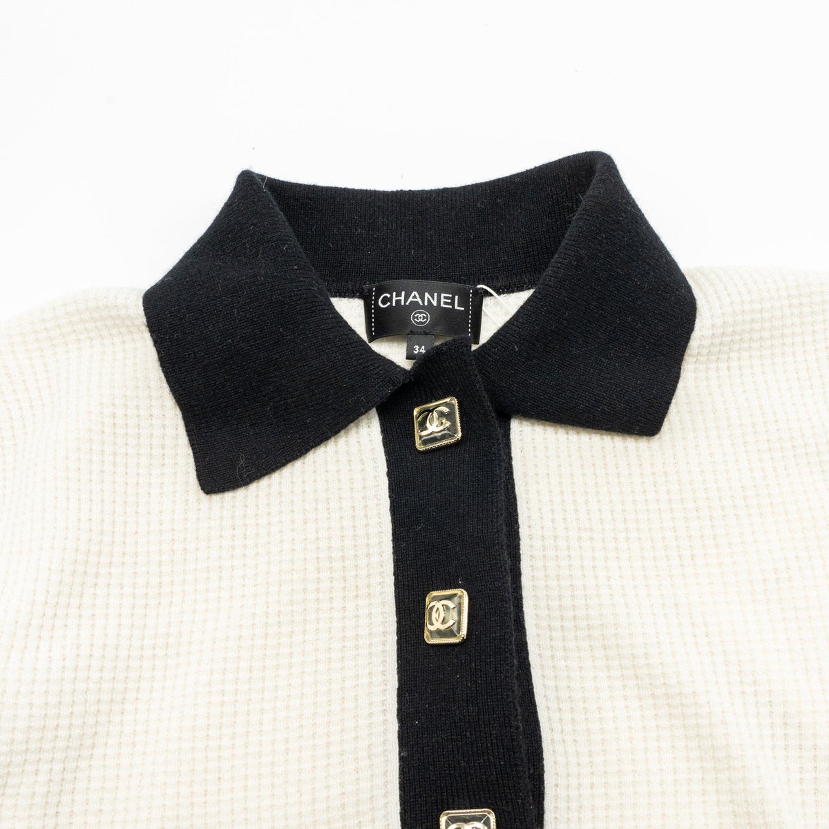 chanel-size-34-23a-dress-cashmere-white-black