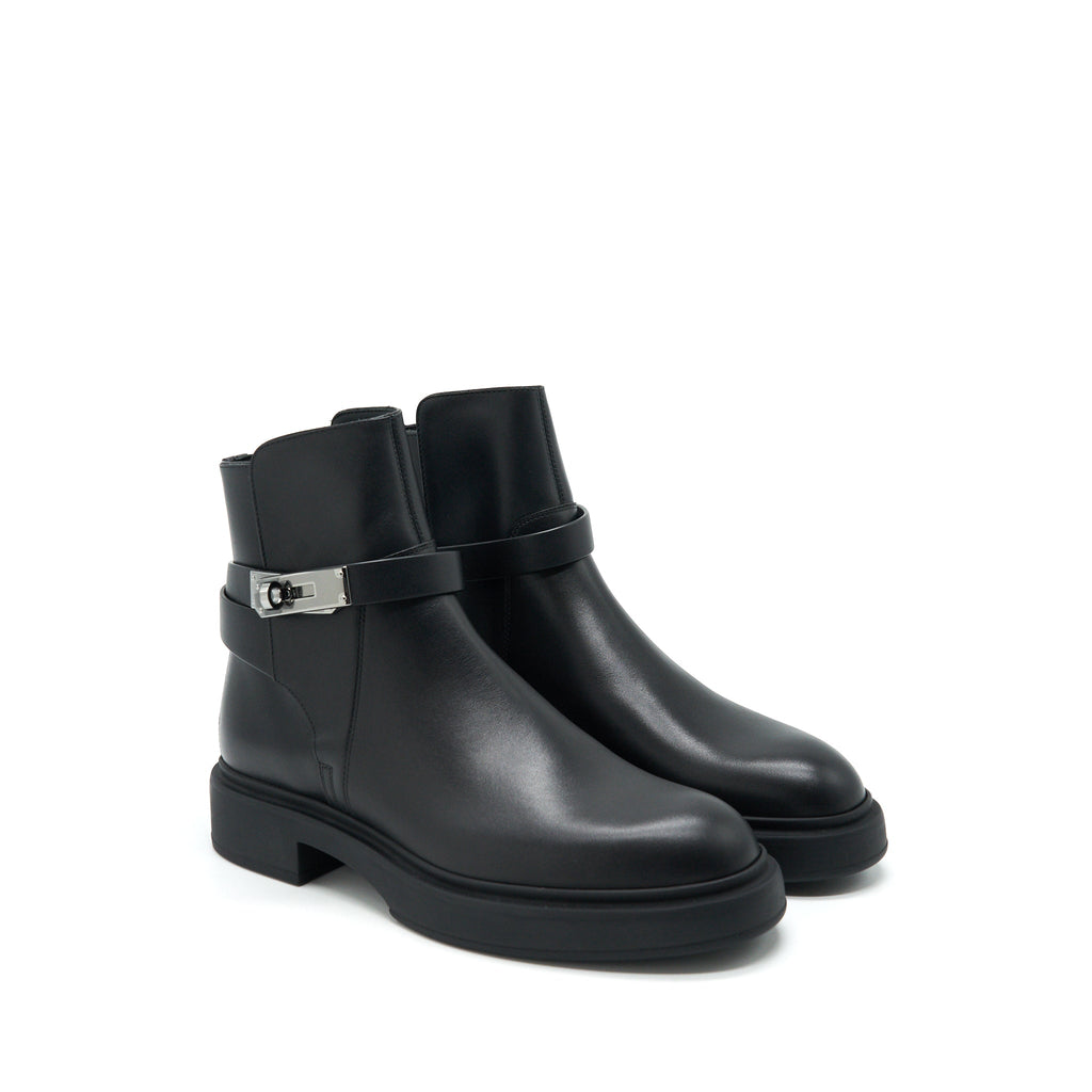 hermes-size-37-bottine-femme-veo-veau-black