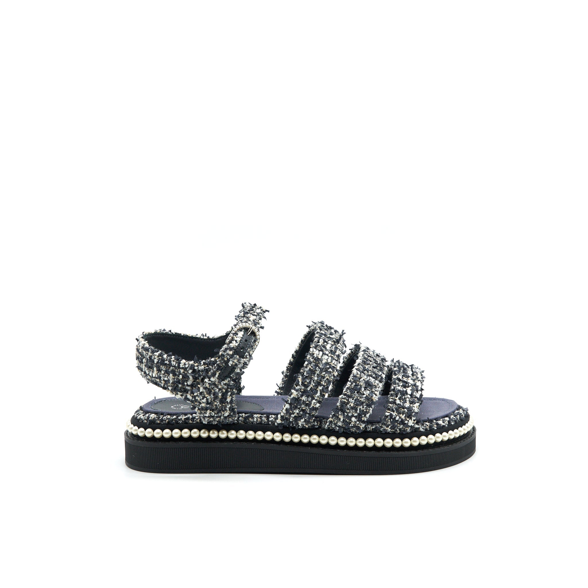 chanel-size-36-tweed-navy-blue-sandals