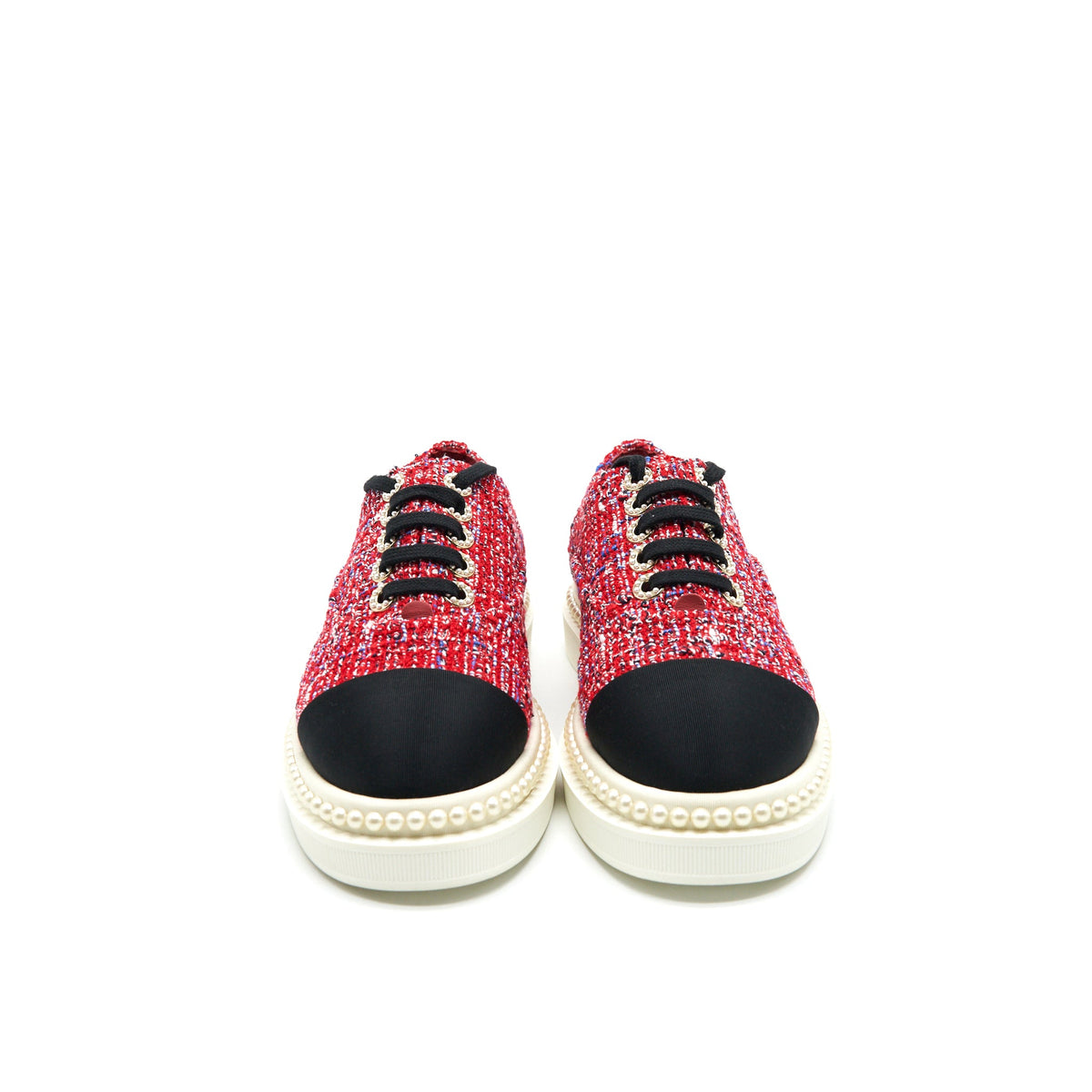 chanel-size-36-5-tweed-lace-up-pearls-flats-shoes
