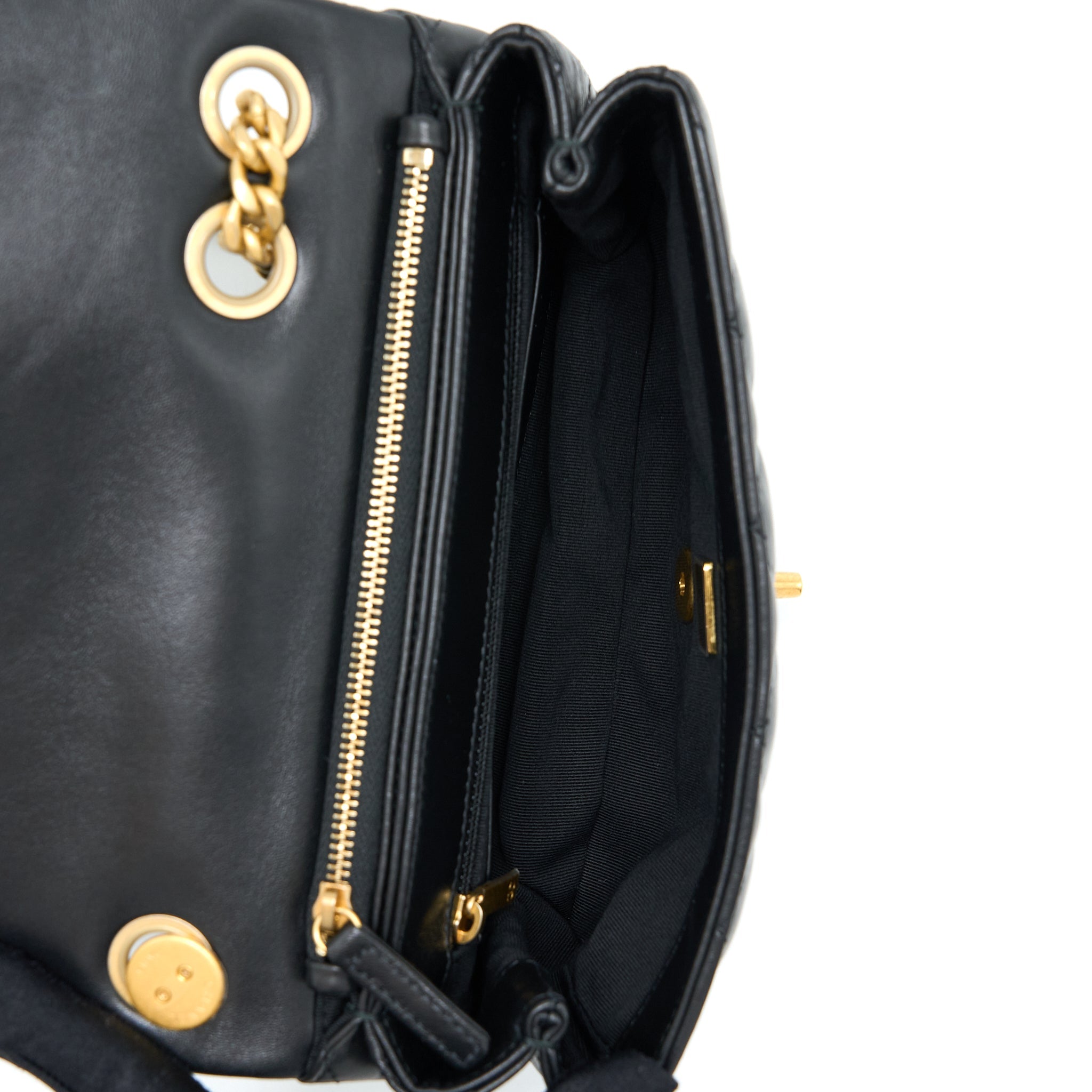 chanel-22k-gold-pillar-adjustment-chain-flap-bag-lambskin-black-ghw-microchip-1
