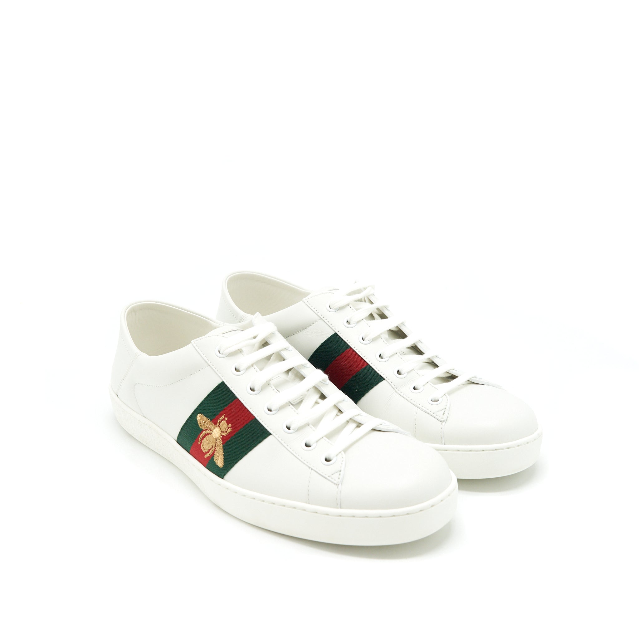 gucci-size10-mens-white-sneaker-bee-pattern