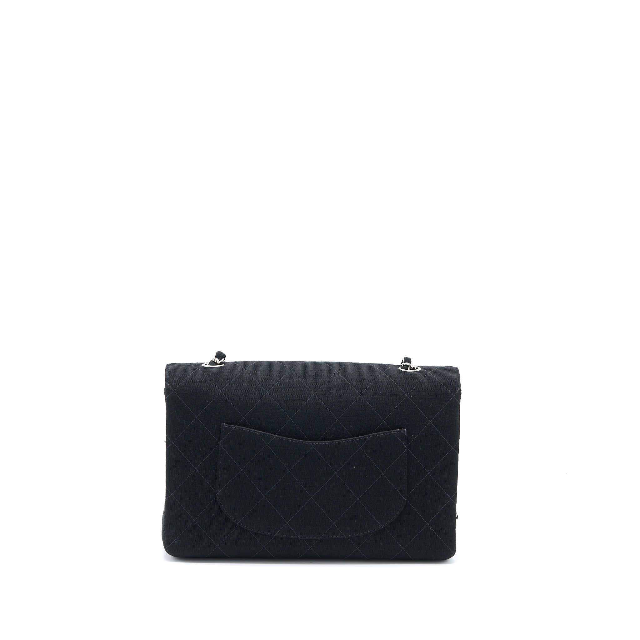 chanel-vintage-medium-single-flap-bag-fabric-black-shw