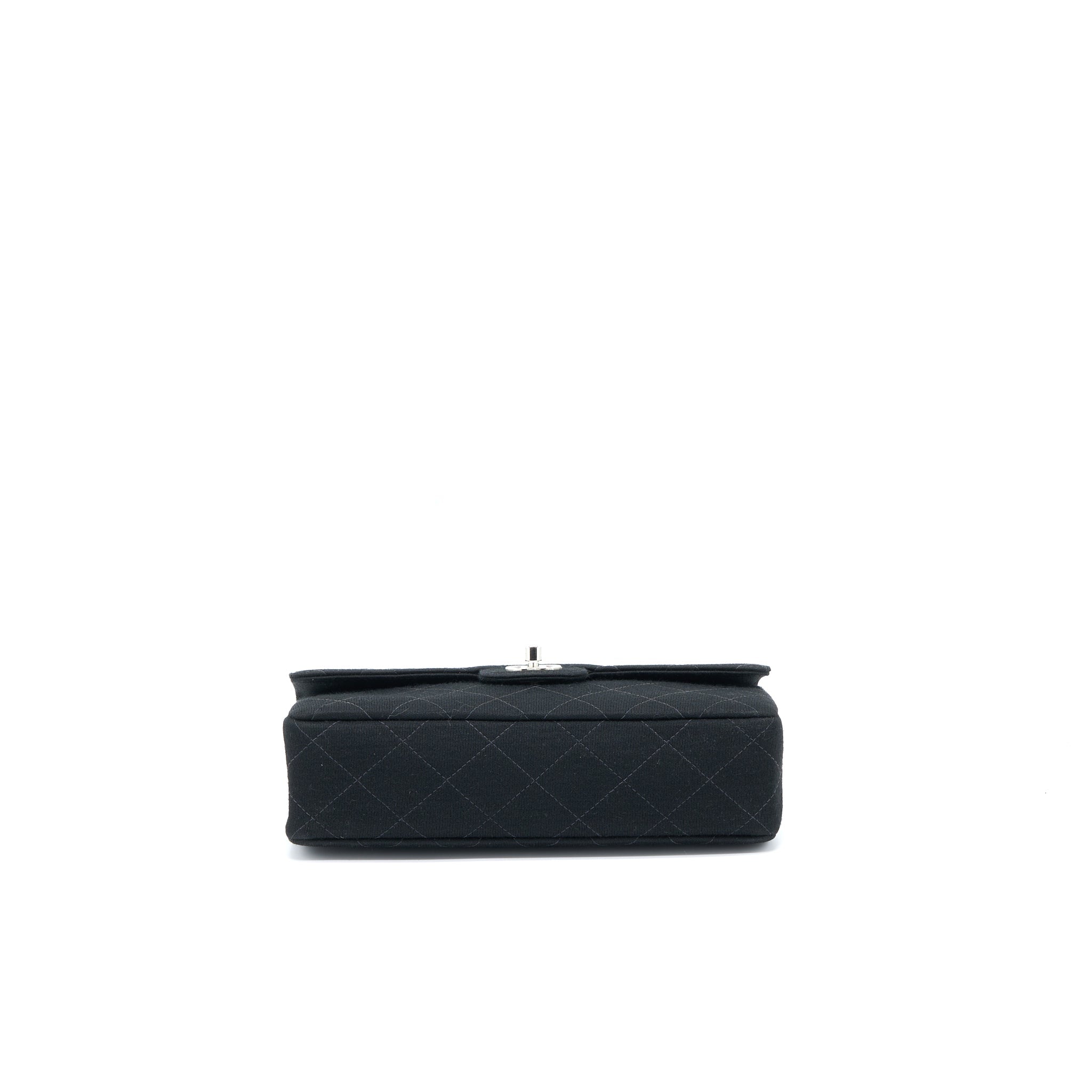 chanel-vintage-medium-single-flap-bag-fabric-black-shw