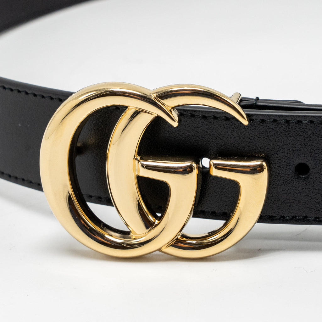 gucci-size-90-gg-marmont-thin-belt-leather-black-ghw-copy