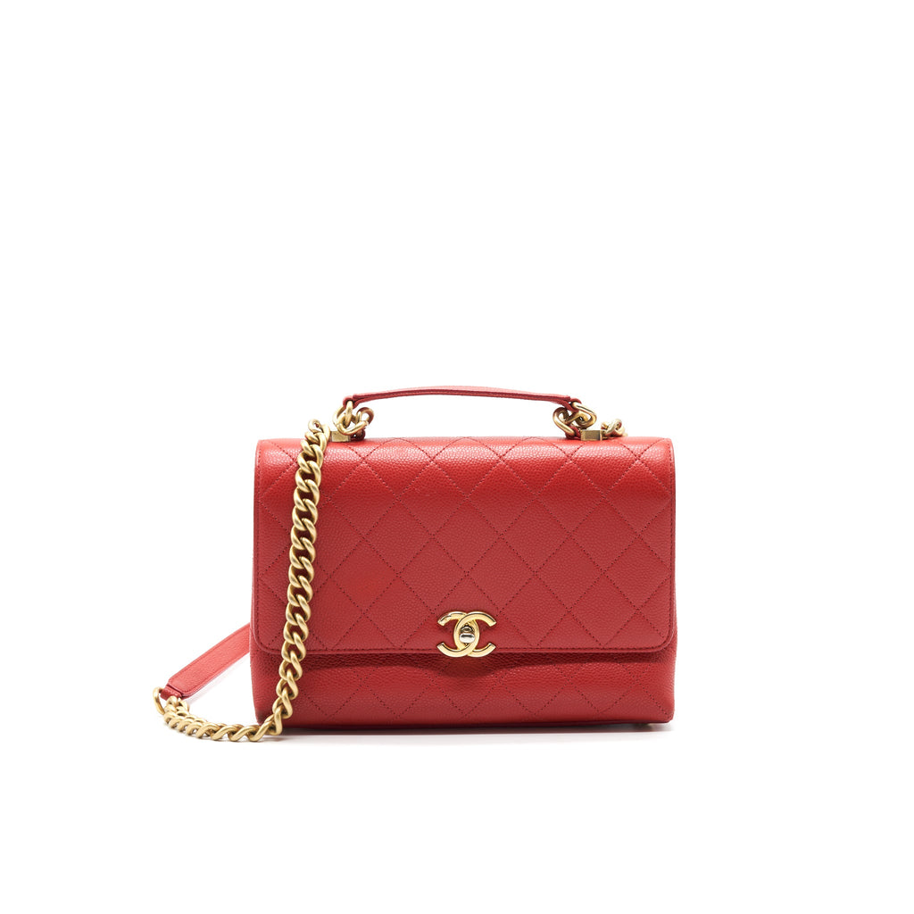chanel-flap-shoulder-bag-with-chain-caviar-in-red-ghw