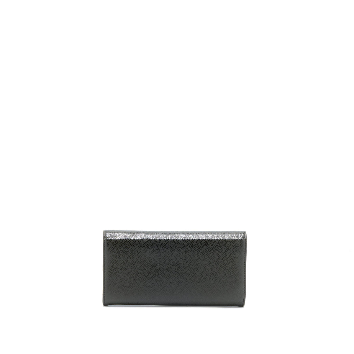 chanel-cc-logo-flap-long-wallet-caviar-dark-olive-green-shw
