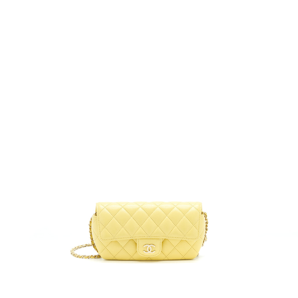 chanel-glasses-case-with-chain-caviar-yellow