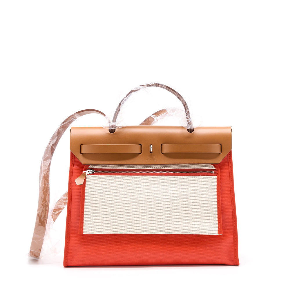 hermes-herbag-31-with-berline-canvas-and-hunter-orange-mecano-ecru-beige-shw-stamp-u