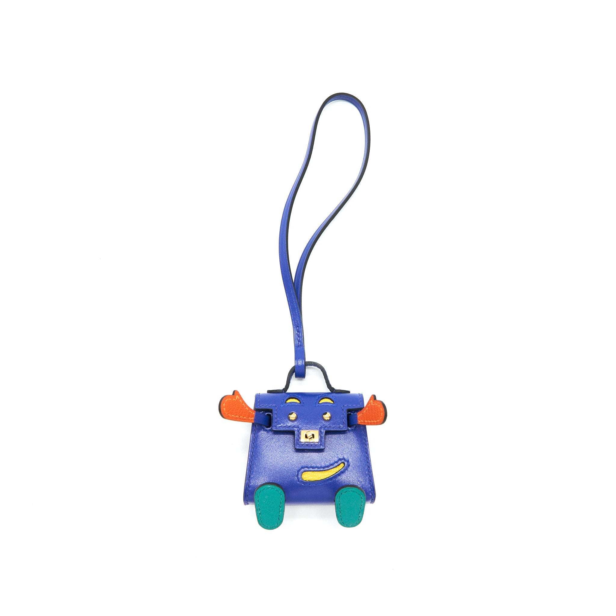 hermes-kellydole-bag-charm-blue-electric