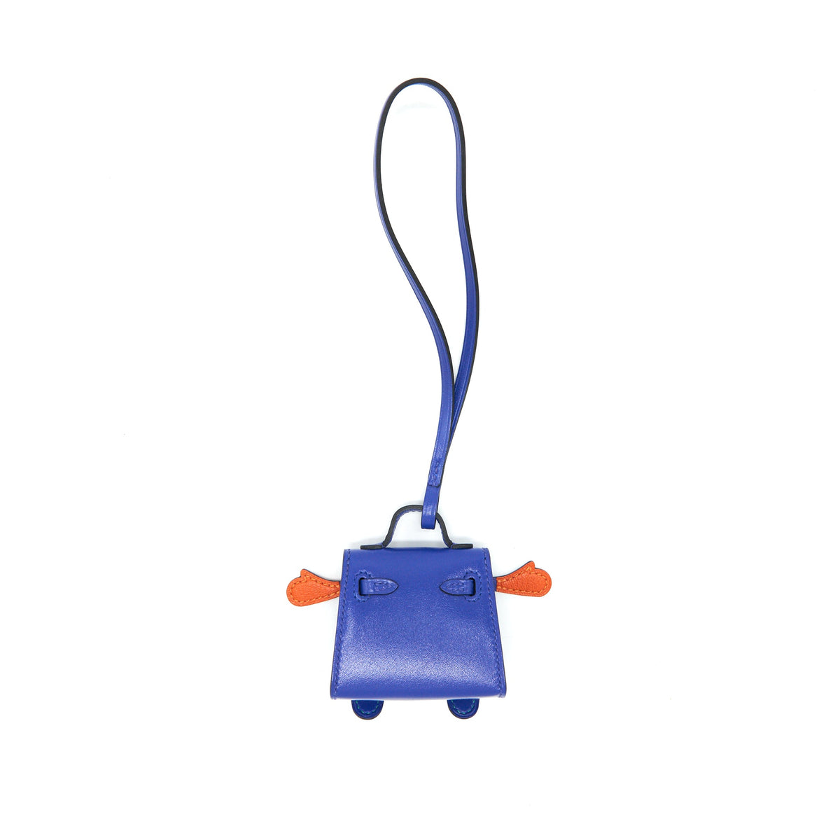 hermes-kellydole-bag-charm-blue-electric