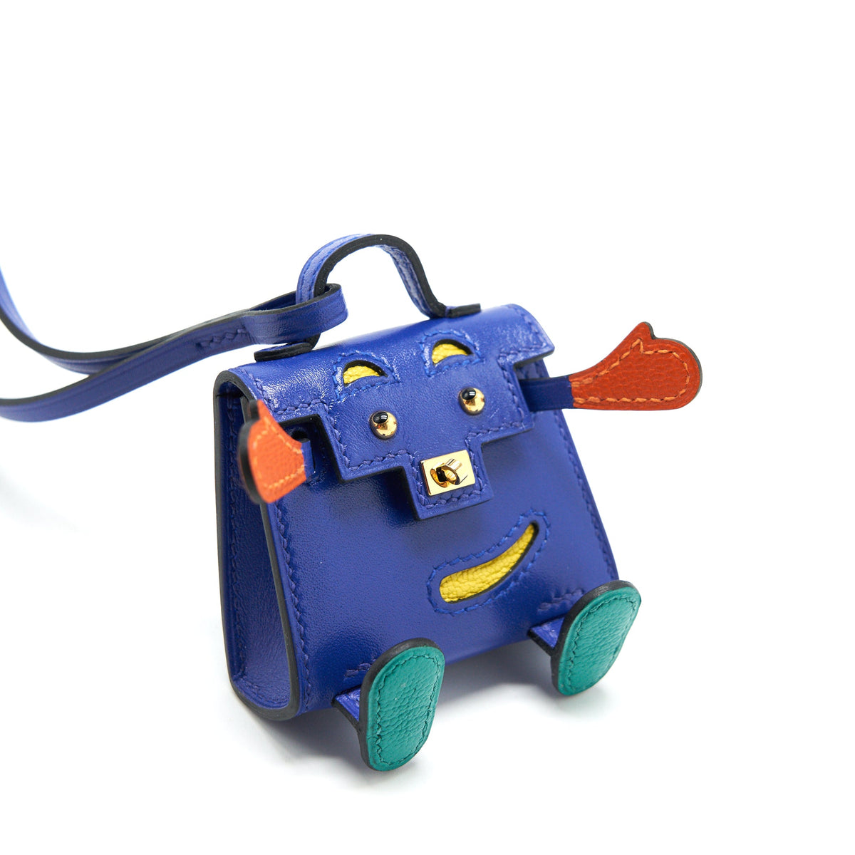 hermes-kellydole-bag-charm-blue-electric