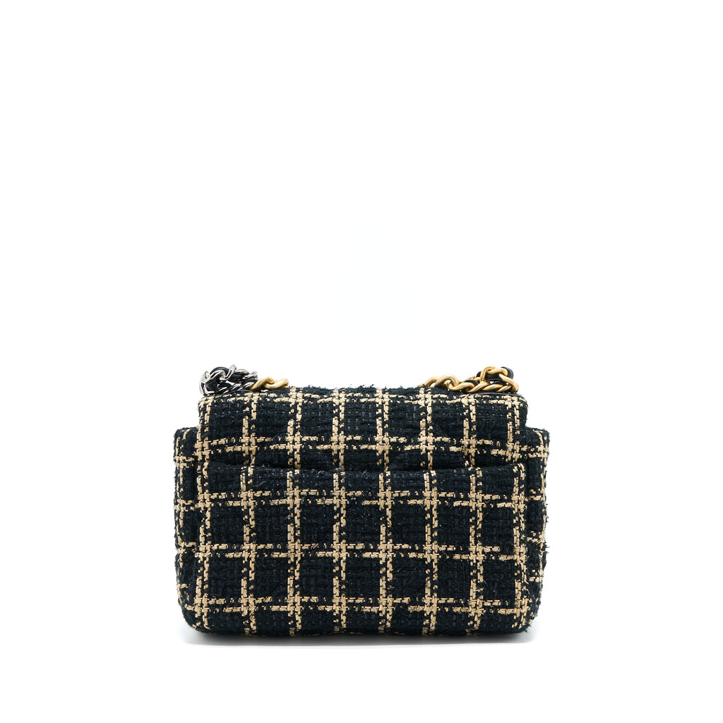 chanel-tweed-small-19-flap-bag-black-gold-with-multicolour-hardware