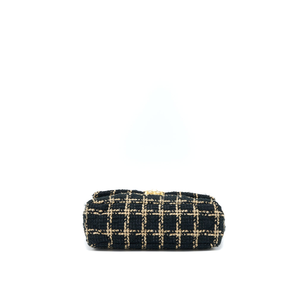 chanel-tweed-small-19-flap-bag-black-gold-with-multicolour-hardware