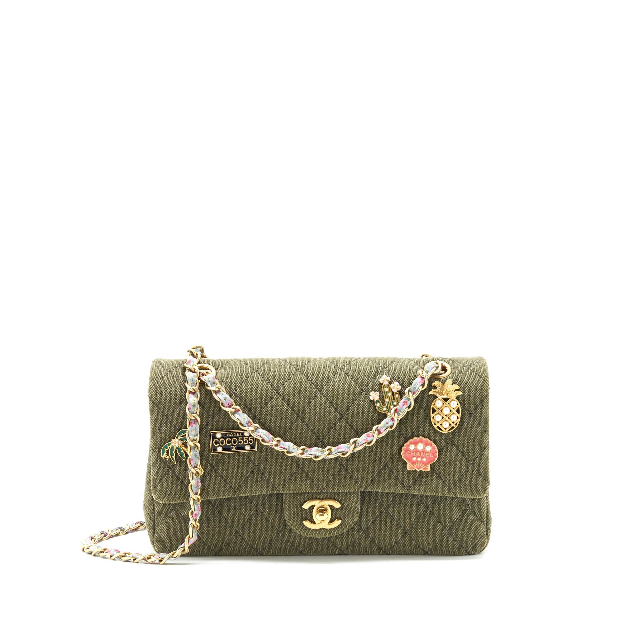 chanel-cuba-charms-classic-double-flap-bag-canvas