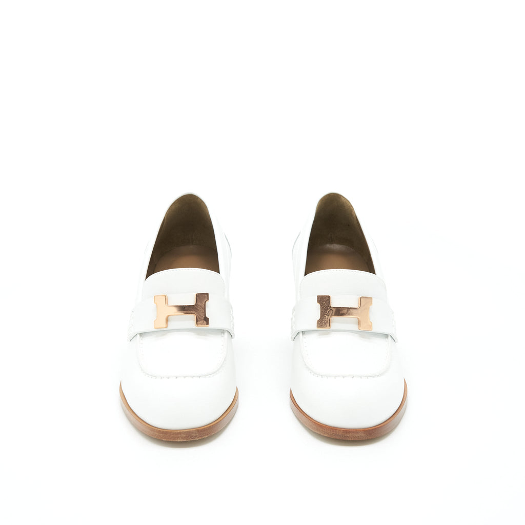 hermes-size-37-5-dauphine-70-loafer-blanc-rghw