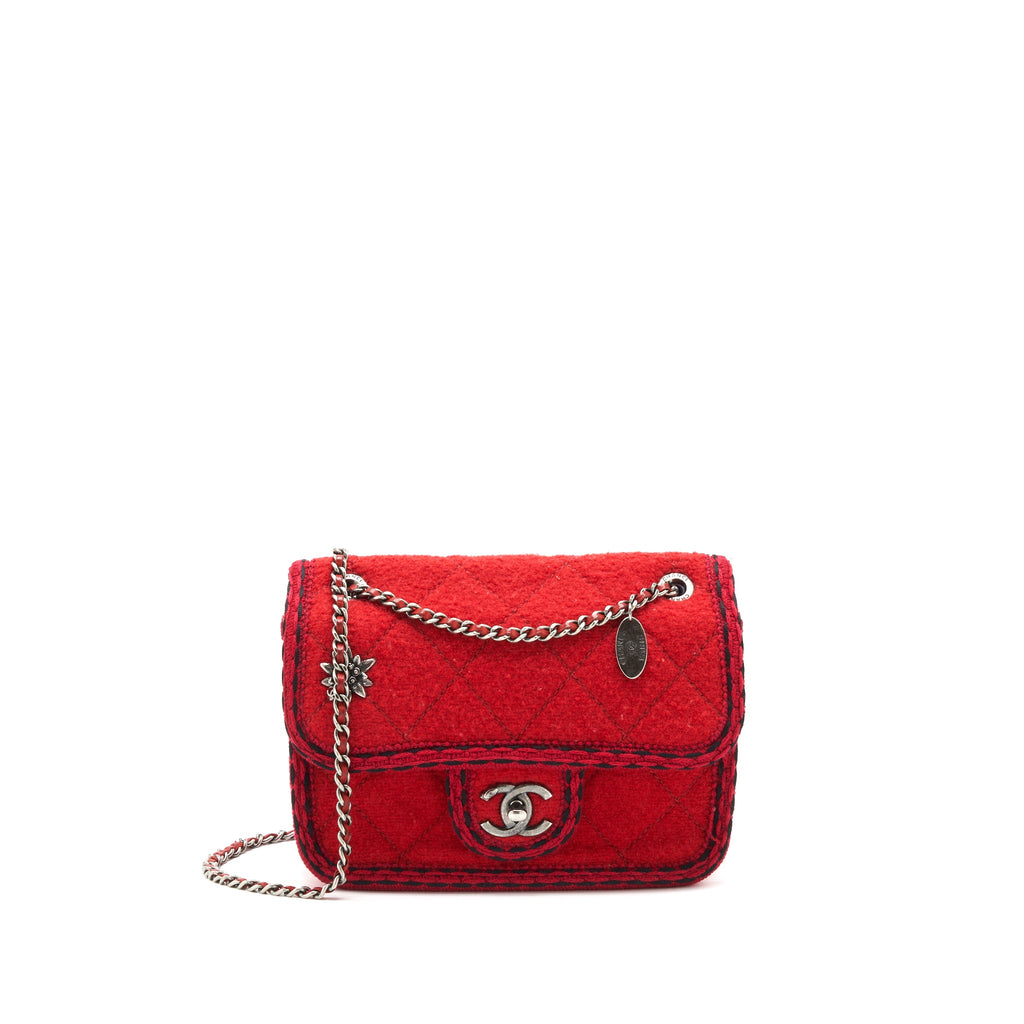 chanel-flap-bag-wool-fabric-red-ruthenium-shw