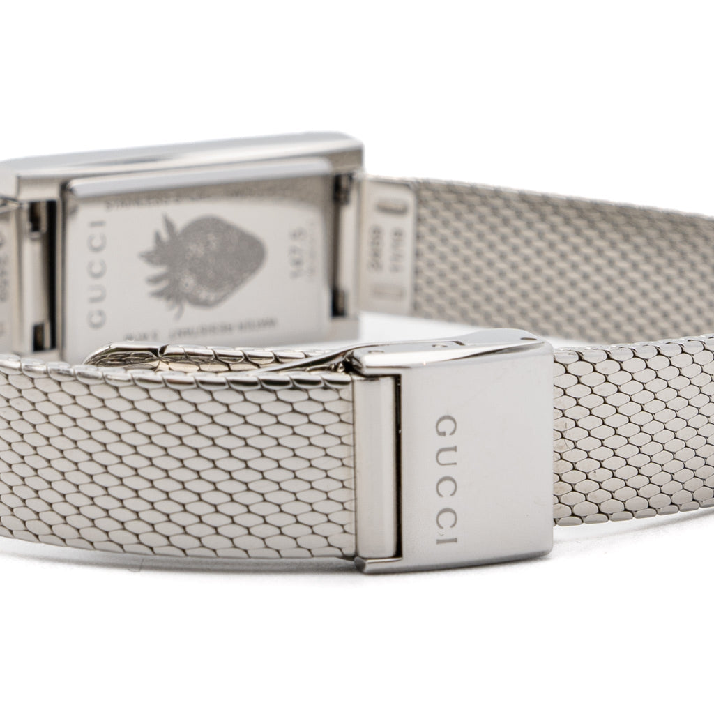 gucci-g-frame-watch-steel-case-green-red-blue-web-dial-steel-mesh-bracelet