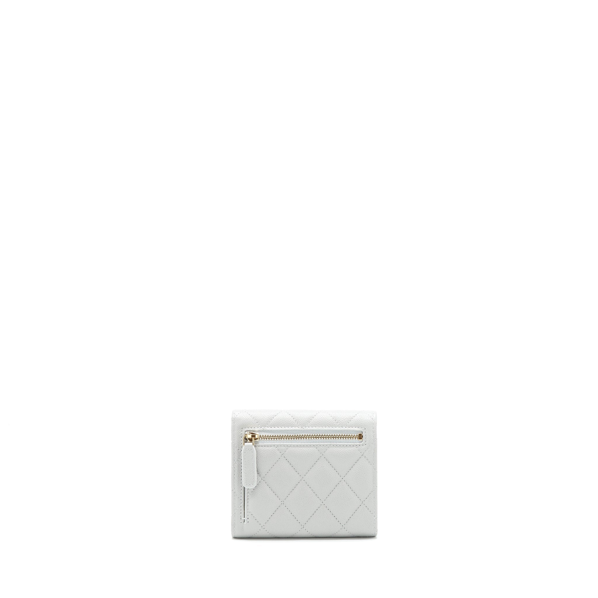 chanel-classic-small-flap-wallet-caviar-grey-lghw