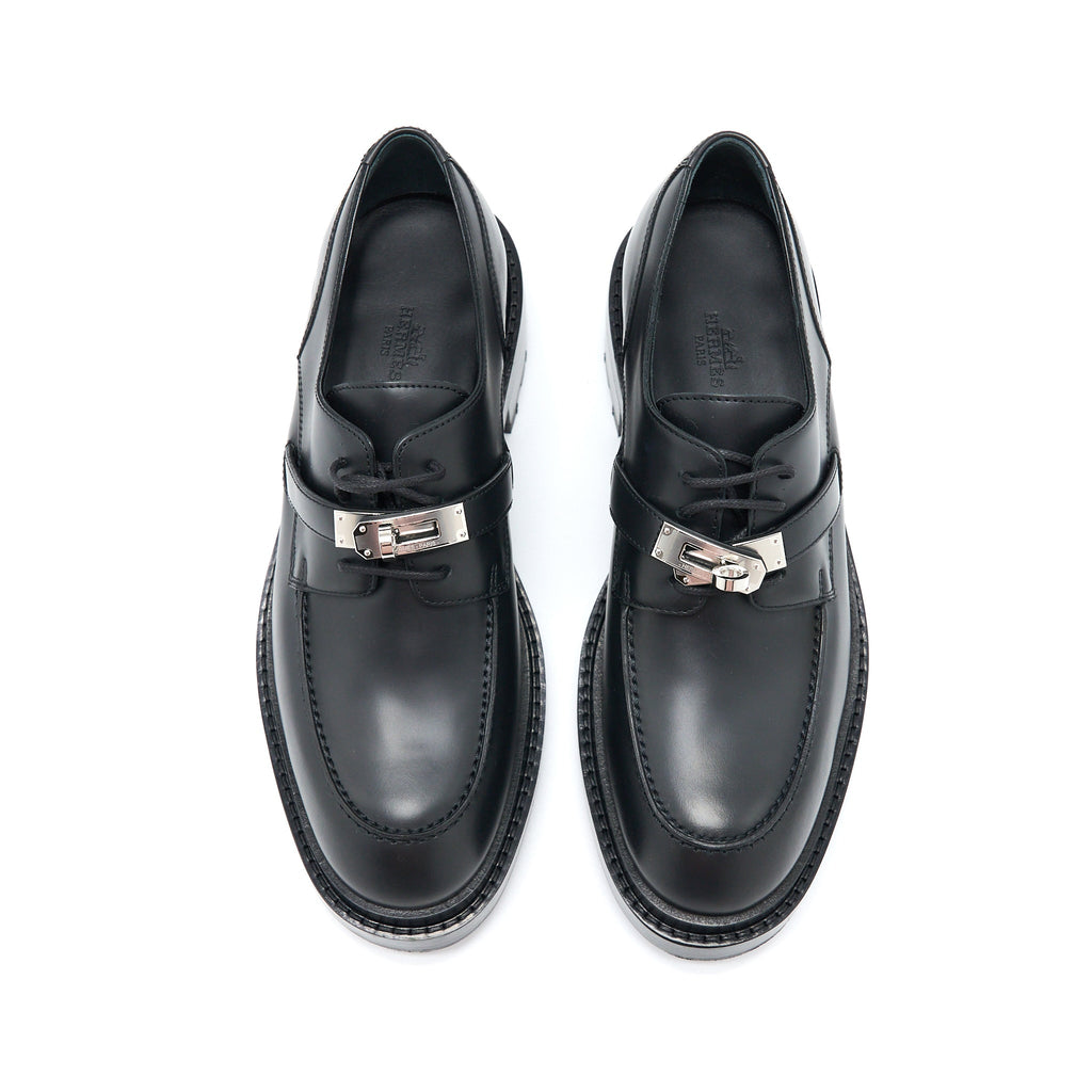 hermes-size-38-richelieu-derby-first-loafer-glace-black-shw